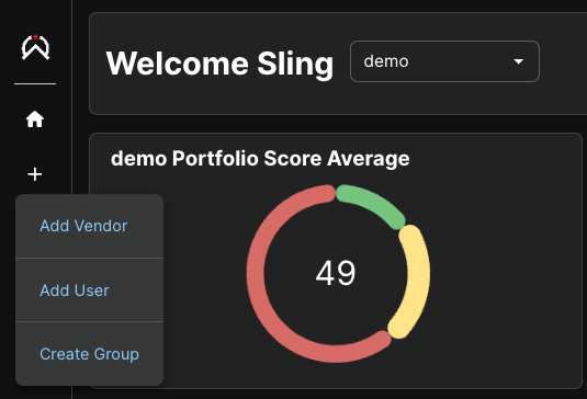 Photo of 'Add new vendor' button